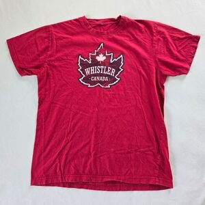 Whistler Canada Maple Leaf Red T-Shirt